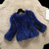 Fur coat New natural raccoon fur coat women's short slim leather coat jacket fall/winter 2022 Fashion Winter Warm Women Coat