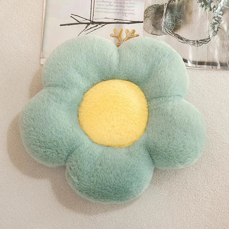 35cm Stuffed Daisy Flower Seat Cushion Sunflower Shape Kids Girl Bedroom Seat Pillow Office Room Decor Sofa Cushions Plush Toys