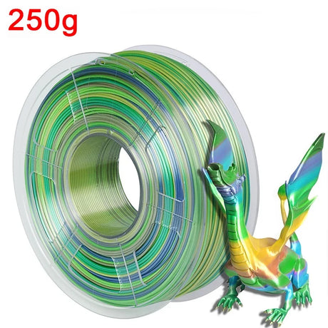 Silk PLA Rainbow Filament 1.75mm 3d Printer Filaments PLA 1kg 500g 250g 3D Pen Printing Plastic Materials Resin Multicolor