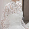 Women's Wedding Dress Capes High Neck Lace Jacket Wraps Shrug Bridal Cloak Evening Wrap Shawl Lace Top Long Sleeve