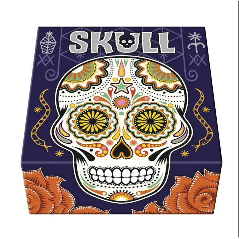 Flower Skull-Skull King card game All English family friends gathering splicing board game azul Holiday gifts Family Party games