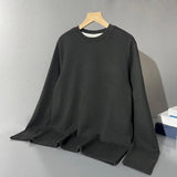 Men Autumn Winter Warm Bottoming Tops O-neck Long Sleeve DE Velvet Lining Coldproof Thermal Underwear