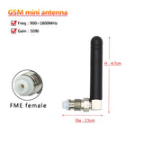 Omni Rubber Duck Mini WiFi Router Antenna for Communication with FME Female Connector, GSM Bend, 2.4G, 433Mhz