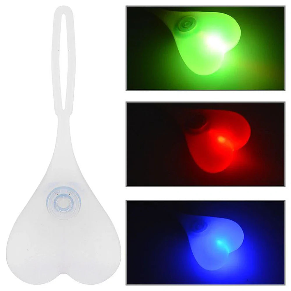 Bicycle Back Rear Tail LED Light Silicone Bike Bicycle Back Rear Tail Cycling LED Light Heart Ball Egg Lamp Bicycle Accessories