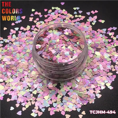 TCT-063 Valentine's Day Mix Heart Glitter Nail Art Decoration Cosmetics Makeup Facepaint  Body Art Glitter Nail Salon Decoration