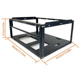 Stackable PC Case Compact Open Chassis X79 X99 Dual EATX Motherboard Bracket Mid-Tower Computer Case Great Heat Dissipation