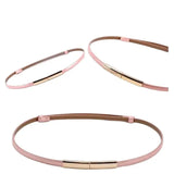 KYLIE PINK 2020 New Fashion Leather Belts for Women Girls Party Dress Belts Metal Ally Buckle Waistband