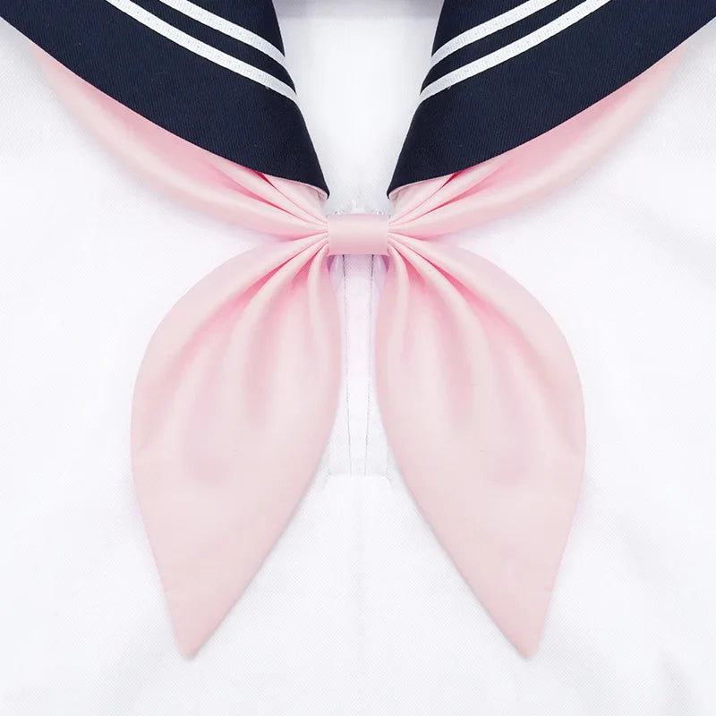 Japanese School Girl Cosplay Anime Sailor Suit Bow Tie Bowknot Neckties JK Girls Bowtie Sailor Uniform Collar Ties Sexy Clubwear