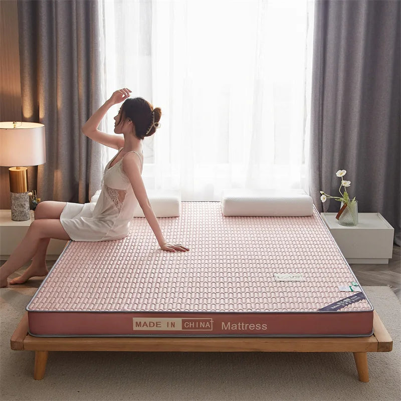 UVR Tatami High Rebound Memory Foam Filling Student Thickened Mattress Home Hotel Double Folding Latex Mattress Full Size