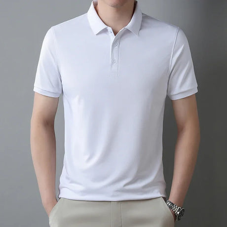 Pure Cotton Short Sleeved T-shirt, Men's Lapel, Summer New Casual and Comfortable POLO Shirt