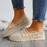 2023 New Lace Hollow Out Breathable Mesh Summer Flats Casual Crochet  Bohemia Shoes Platform Sneakers for Women Zapatillas Mujer