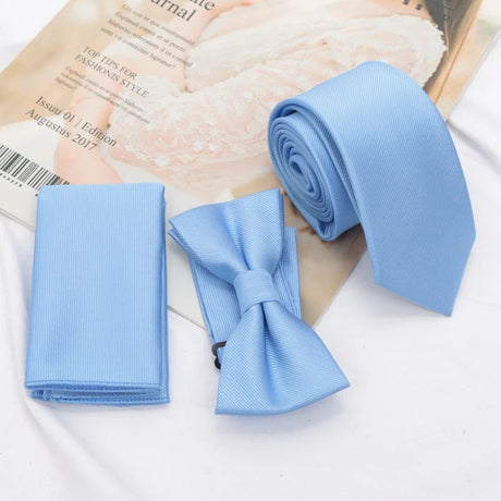 37 Color Men Tie Set Classic Polyester Jacquard Necktie Cravat Bowtie Suit Vintage Ties for Groom Gifts Business Wedding Party