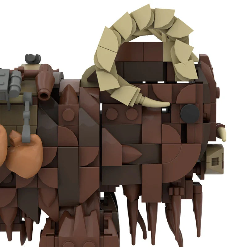 MOC Animal Beast 97302 wild ox Wars Medium Size Building Blocks Tusken Raider Transport Bricks Model DIY Toys For Birthday Gifts