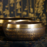 Large Nepal Singing Bowl Handmade Brass Buddhism Tibetan Bowls Yoga Meditation Mindfulness Sound Bowls Percussion Instruments