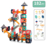 Marble Run Race Track Building Blocks Toys For Kids Labyrint Rolling Ball Funnel Slide Bricks Education Construct Toys Maze STEM