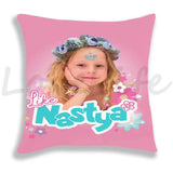 Cute Like Nastya Pillow Case Girls Pillowcase Sofa Bedroom Cushion Covers Home Decoration Kids Lovely Gifts 45*45cm Pillow Cover