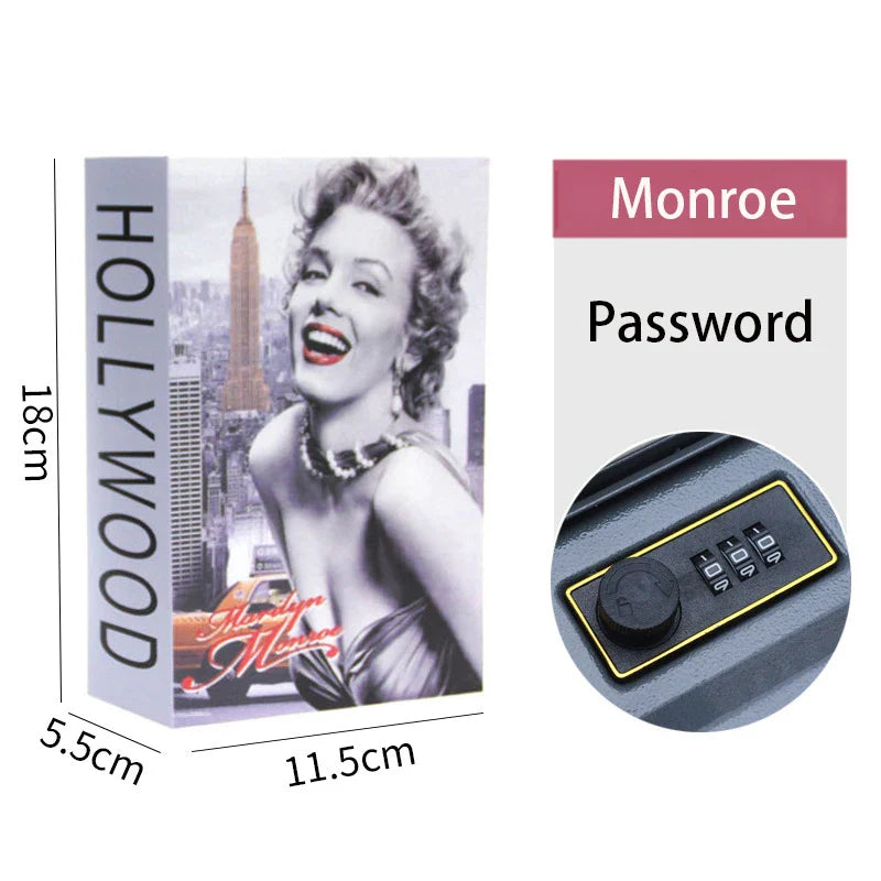 Password Security Safe Lock Cash Money Coin Storage Key Locker Kid Gift Security Mini Dictionary Safe Box Book Money Hide Secret