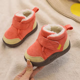 Winter Toddler Kids Girls Snow Boots Plush Warm Baby Boy Shoes Soft Bottom First Walkers