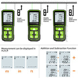 Huepar Laser Rangefinder Digital Tape Measure 60M 100M 120M Trena Laser Tape Range Finder Green Beem Digital Tape Measure