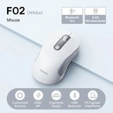 Baseus F02 Wireless Mouse Bluetooth 5.2 2.4G 4000DPI Ergonomic 6 Mute Buttons Mice for iPad MacBook Tablet Laptop Computer Mouse