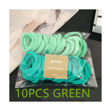 10Pcs Elastic Rubber Band Seamless Gradient Hair Rope Rings Children Cute Colorful Scrunchie Girls Ponytail Hair Accessories