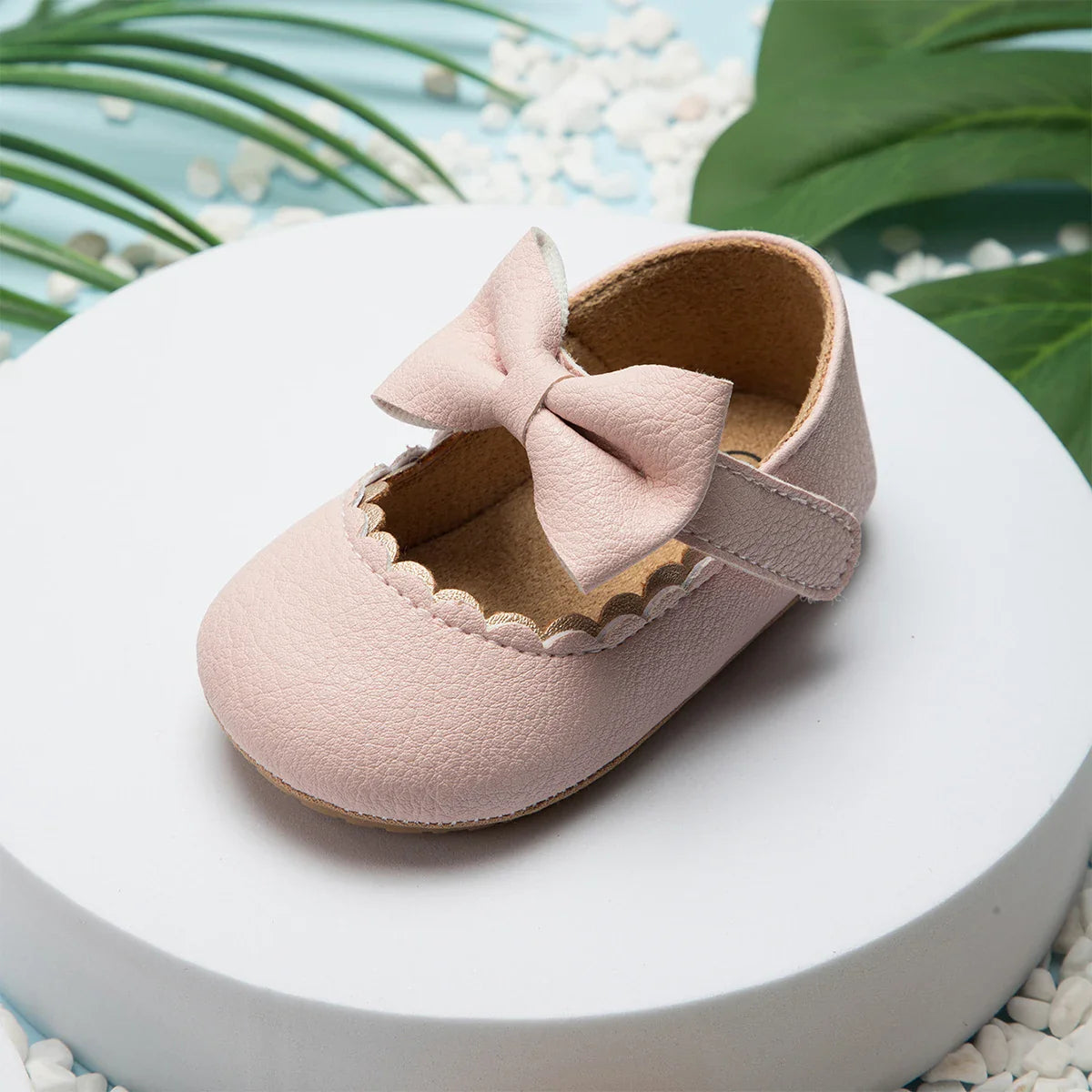 New Baby Shoes Baby Boy Girl Shoes Leather Rubber Sole Anti-slip Toddler First Walkers Infant Crib Shoes Newborn Girl Moccasins