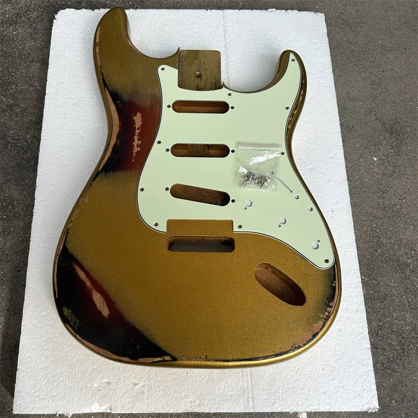 Stock DIY relic electric guitar body alder xylophone body nitro paint all colors available