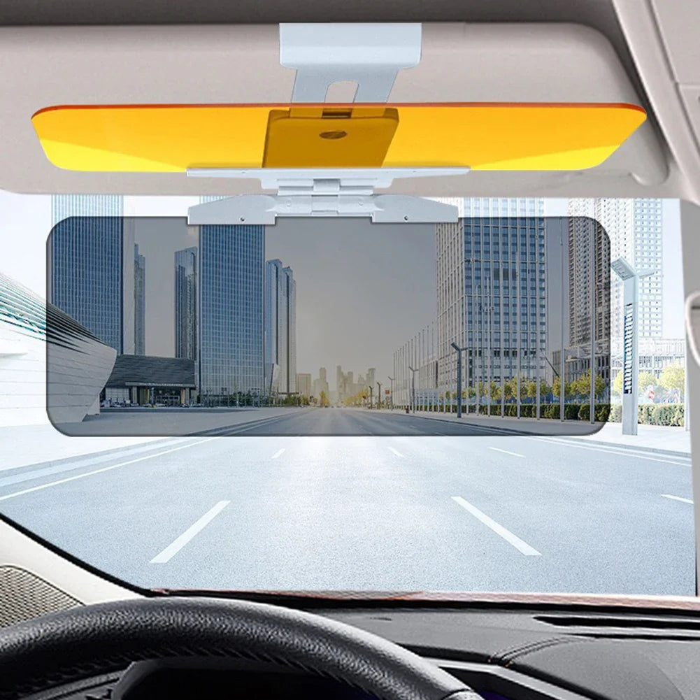 2 in 1 Car Sun Visor Polarized Sunshade Plate Clear Anti-Dazzle Car Day-night Mirror Adjustable Windshield Car Accessorie