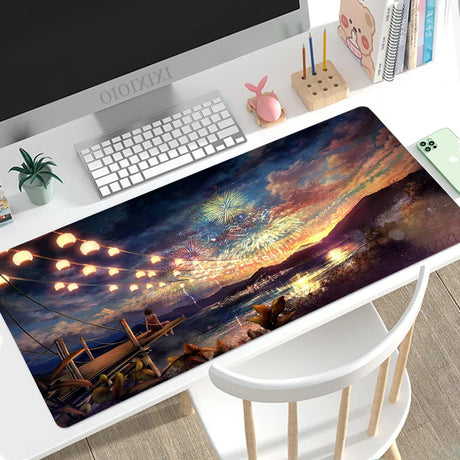 Mouse Pad Gaming Anime Street XL Computer HD New Mousepad XXL keyboard pad Natural Rubber Soft Office Accessories Mice Pad