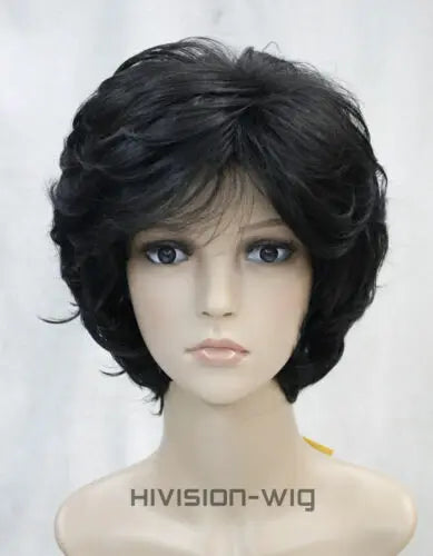 Women Fashion Short Wigs Blonde Brown Black Wig Bob Curly Wigs Real Natural Hair