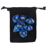 DND Dice Tray Dice Rolling Mat With Zippered Dice Holder - Compatible With Standard DND Polyhedral Dice Game Dice