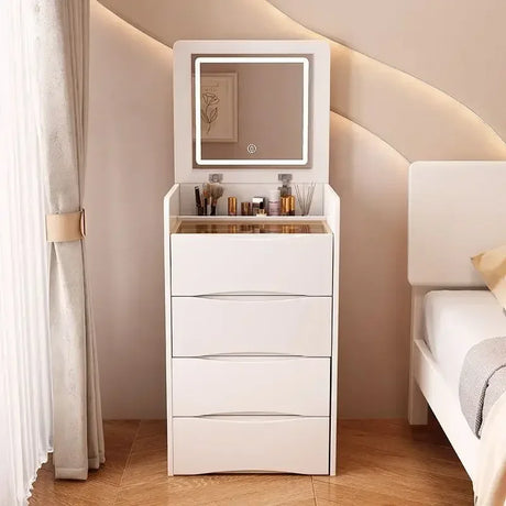 New Internet Celebrity Cream Dresser Modern Simple Multifunctional Dresser Storage Including Dressing Stool Household Items