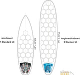 Surf Surfboard Deck Grip Pads Surfing Board Deck 20pcs Honeycomb Dots Deck Pads Hexagon Surf Traction Pad Surfing Accessories