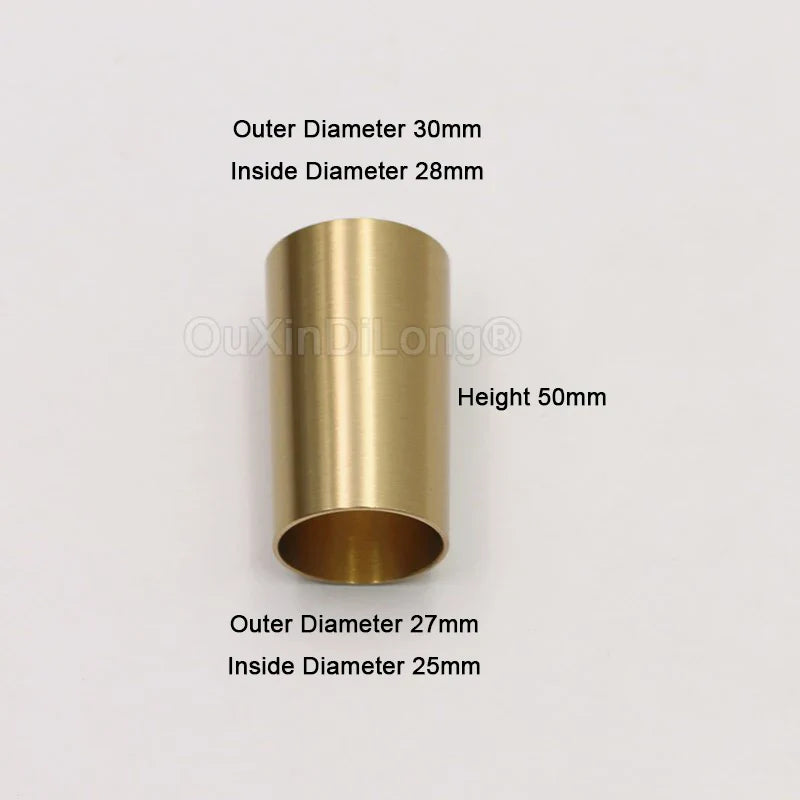 4PCS Pure Brass Covers Chair Cups Cabinet Covers Sofa Brass Tip Cap Furniture Tube Leg Protector Metal Legs Base GF48