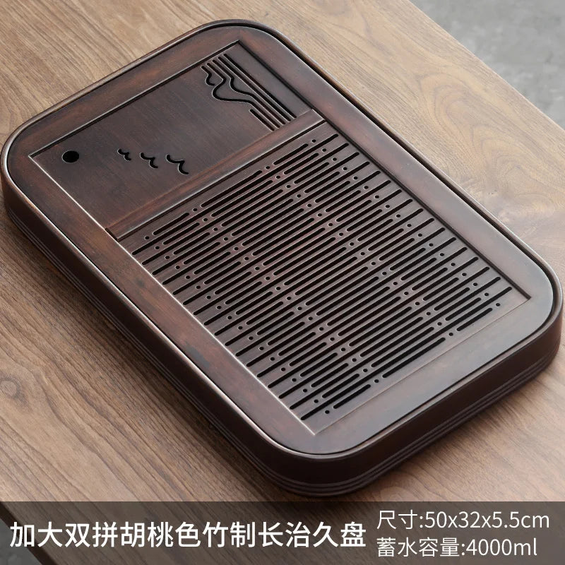 Coffeeware Teaware Tea Tray Portable Plate Vintage Big Wooden Tray Home Kitchen Gadget Plateau En Bois Office Accessories
