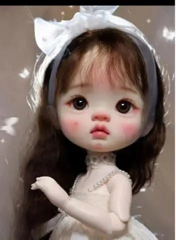 In stock 1/6 26cm qianqian yuanbao BJD sd Doll Big Head Resin Material DIY Accessories Child Toys Girl Gift Free shipping