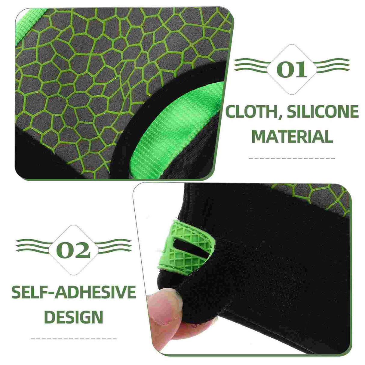 Bowling Semi Finger 1 Pair Silicone Anti- Elastic Breathable Wrist Glove Support for Men Bowling Party Game