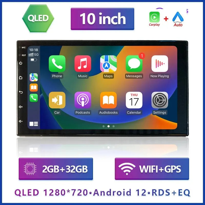 7"/9“/10”OLED Carplay Car Android Radio Video Player GPS WIFI Intelligent Systems 2DIN Universal Toyota Honda Volkswagen Hyundai