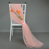 50pcs Soft Yarn Chair Sashes Chair Bows Wedding Decoration for Chair Cover Party Event Banquet Decors 80cm x200cm Chair Band