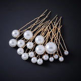 Fashion Metal U Shape Pearl Hairpin Clips Wedding Bridal Updo Ornaments Ancient Costume Modeling Hair Jewelry Accessories Gifts