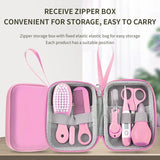 8 PCS Child Care Cleaning Set Nail Clippers Comb Massage Soft Bristle Brush Set Kit