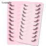 Half Eye Lashes 2/20 Boxes Natural Long Wholesale 3D Mink Lashes Clear Band Eyelash Extensions Makeup Tools Faux Cils maquillaje