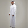 Men's Muslim Robe Middle East Islam Long Sleeve Arab Crew Neck Islamic Solid Color Kaftan Maxi Dubai Long Jubba Thobe Abaya