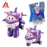 Super Wings S6 Tino 2 inches Mini Transforming Anime Deformation Plane Robot Action Figures Transformation Kids Toys Gifts