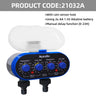 Ball Valve Electronic Automatic Watering Two Outlet Four Dials  Water Timer Garden Irrigation Controller for Garden, Yard #21032