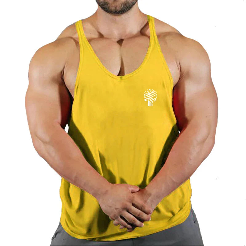 2021 Gym clothing cotton singlets Men's Undershirt bodybuilding tank top men fitness shirt muscle guys sleeveless vest Tank tops