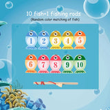 Kids Wooden Fishing Game Toys Gifts Early Education Alphabet Numeric Cognitive Toys Children Interactive Games Toys for Gifts