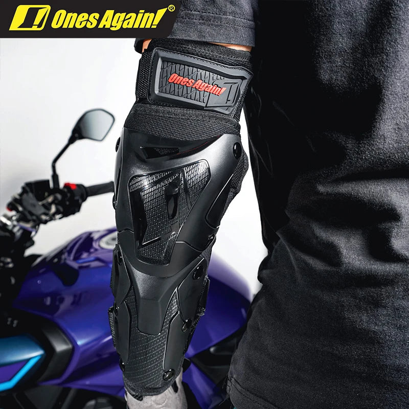 Ones Again! Motorcycle Knee Elbow Guards 4 PCS CE2 Grade Fall Protection Long Motorcycle Racing Gear Knee And Elbow Guards