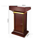 Simple Modern Class Furniture Church Lectern Speech Table Reception Desks Solid Wood Front Desk Cashier Desk Hotel Podium Tables