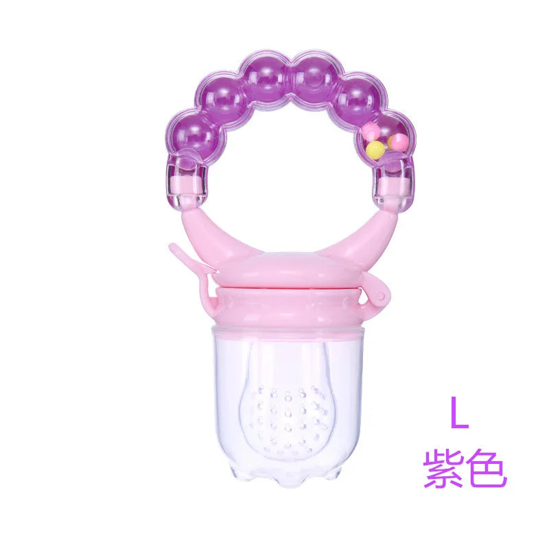 Silicone Baby Fruit Feeder with Cover Baby Nipple Fresh Food Vegetable Supplement Soother Nibbler Feeding Teething Pacifier